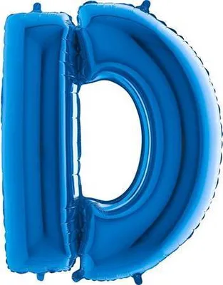 Obrázek produktu pro Nafukovací balónek písmeno D modré 102 cm