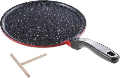 Productafbeelding van Famanu crepepan, 24 cm, rood - met antiaanbaklaag van aluminium