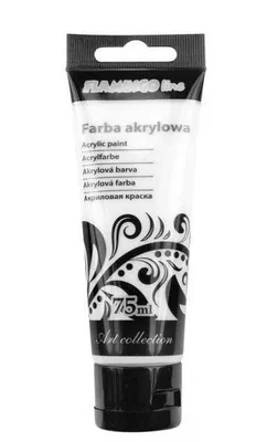 Produktbild von Acrylfarbe titanweiß 75ml, schnelltrocknend, ungiftig, lichtecht, für Künstler