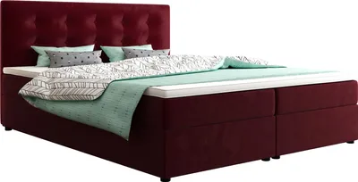 Obrázek produktu pro Manželská postel 180x200 STIG 10 s úložným prostorem - červená