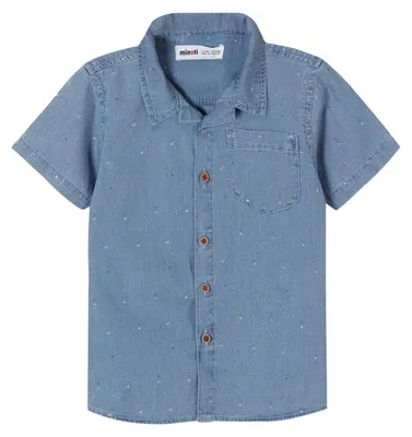 Productafbeelding van Minoti - T-shirt voor jongens, denim, model MN291 (maat 122) (blauw)
