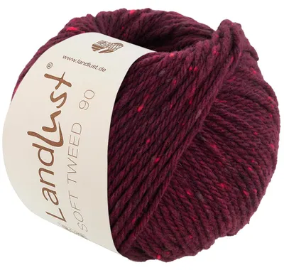 Produktbild von Lana Grossa - Landlust Soft Tweed 90 0023 burgund meliert