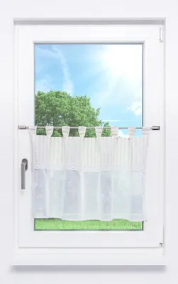 Produktbild von Lysel Scheibengardine Landhausharmonie (Bx H) 140cm * 48cm beige/beige