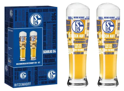 Produktbild von Ritzenhoff Schalke Weizenbierglas 2er Set von Theresa Kuhlmann