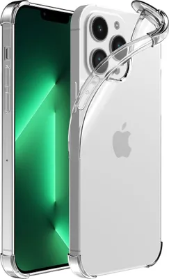 Image de Housse de téléphone portable adaptée à l'iPhone 13 Pro Max
  transparent - Housse antichoc en silicone TPU avec bumper Shockproof - Smartphonica