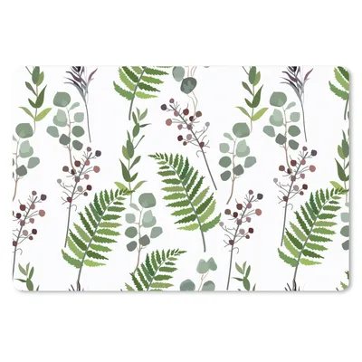 Produktbild von MuchoWow® Schreibtischunterlage Pflanzen - Muster - Blätter - Kräuter 60x40 cm - XXL Mauspad - Großes Mauspad
