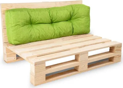 Image de Coussins palette dossier en polyester BANANAIR 120x40x15 cm vert