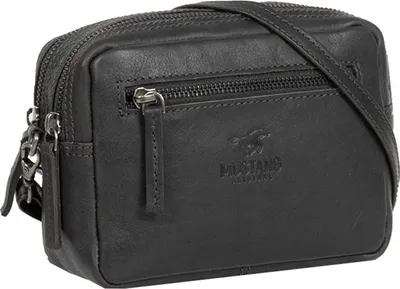 Produktbild von MUSTANG Leder Umhängetasche Catania Crossbody Black schwarz