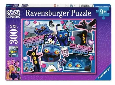 Image de Puzzle Enfant Ravensburger 300 XXL pièces, KPop Demon Hunters Derpy & Sussie, Puzzle 9+ ans