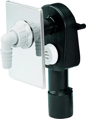 Image de Dallmer Wand-Waschgeräte-Siphon HL 400 Abdeckpl. a. ES 110x160mm DN 40/50