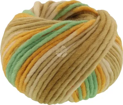Produktbild von Lana Grossa FELTRO PRINT 50 g moderne Filzwolle 21 Farben 50 m Filzgarn Farbe 1312 - Grünbeige/Smaragd/Goldgelb