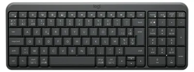 Produktbild von Logitech K250, Kabellos, RF Wireless + Bluetooth, AZERTY, Graphit
