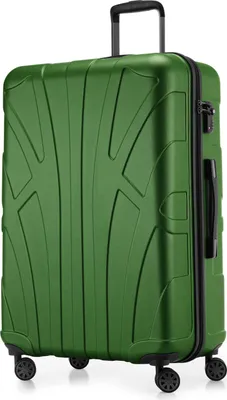 Immagine prodotto di Suitline - Valigia grande espandibile, valigia XL 4 ruote, trolley rigido, trolley rigido da check-in 20-23 kg, misura cintura 158 cm, TSA, verde