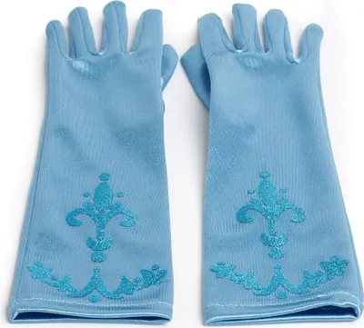 Produktbild von Prinzessin Elsa Handschuhe für Mädchen-Kostüm Karneval Verkleidung Party Handschuhe, Dunkelblau