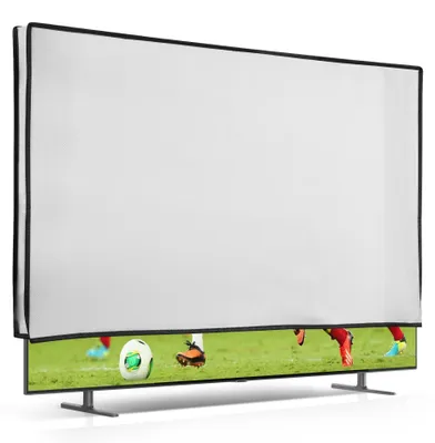 Produktbild von kwmobile 32" TV Abdeckung Indoor - Fernseher Hülle Bildschirmschutz Abdeckung - TV Bildschirm Staubschutzhülle - Fernsehabdeckung - Weiß