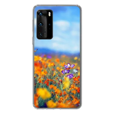 Produktbild von MuchoWow® Handyhülle Schutzhülle Hülle für Huawei P40 Pro Kosmos - Farben - Frühling Silikon Softcase Handy Hülle - Schutz