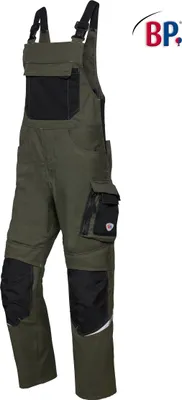 Produktbild von BP® Latzhose - oliv/schwarz - 62n
