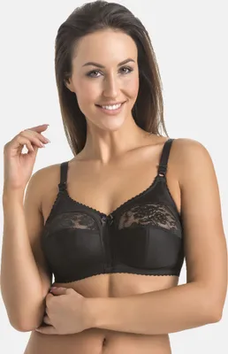 Immagine prodotto di Teyli Reggiseno non imbottito senza ferretto con pizzo floreale Andorra Female 401 nero 90I