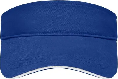 Produktbild von Trendiger Sunvisor mit kontrastfarbigem Sandwich royal/white, Gr. one size