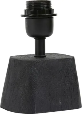 Image de Light & Living - lampe de table - Kardan - noir - bois - luminaire individuel - E27 - 8304712