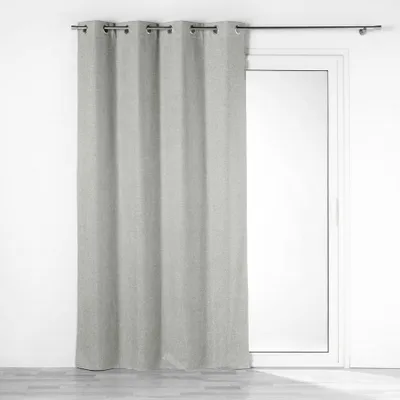 Image de Rideau a oeillets occultant 140 x 260 cm Crepuscules gris