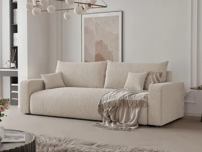 Produktbild von Sofa 3-Sitzer mit Schlaffunktion LUNA in Stoff Centaur Beige