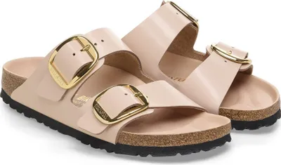 Produktbild von Birkenstock - Damen - Arizona Hausschuhe Mit Großer Schnalle - Beige - Gr. 36