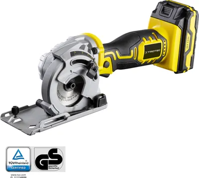 Produktbild von TROTEC Akku-Mini-Handkreissäge PCSS 05-20V Kreissäge sägen durchtrennen kabellos Tauchsäge Holz Kunststoff NE-Metalle Staubsaugeranschluss