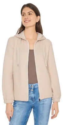 Produktbild von Cecil Kapuzenjacke mit Struktur Pearl beige XL