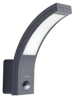 LED-Außenwandleuchte mit Bewegungsmelder 10W, 3000K, IP54, anthrazit