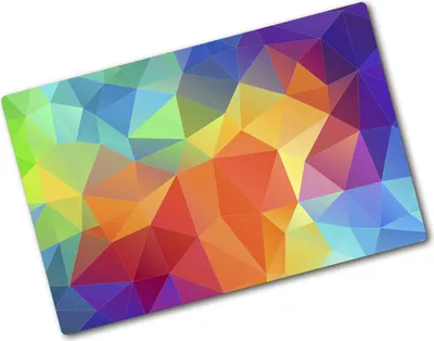 Produktbild von Tulup Glas Herdabdeckplatte - 80x52 cm - Glaskeramikkochfeld-Abdeckung Spritzschutz Glasabdeckplatte - Einteilig - Sonstige - Geometrische Figuren - Mehrfarbig