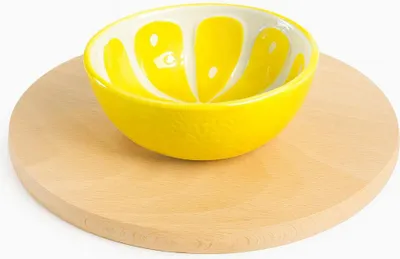 Image de Planche à découper en bois ronde 25 cm | support de cuisine en bois | planche ronde de service | planche à découper en bois 25 cm