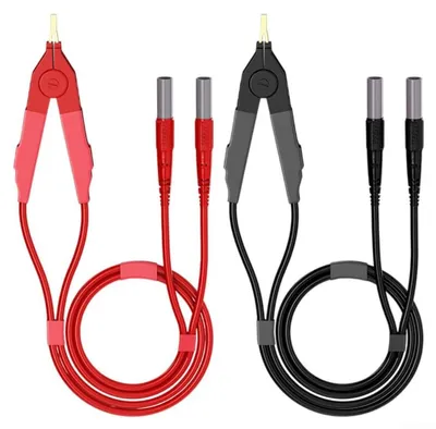 Messleitungen, Kelvin-Klemme auf 4 mm Bananenstecker, 1,2 m