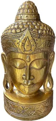 Produktbild von Buddha-Maske mit Gold 80cm