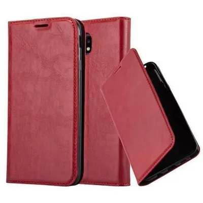 Image de Cadorabo Housse pour Samsung Galaxy J7 2017 Housse de protection en rouge Housse pour téléphone portable Etui Case Cover Fermeture magnétique