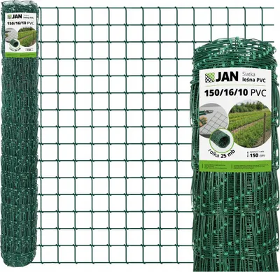 Produktbild von Forstzaun - Wildzaun - 150/16/10 Gruen, 150 cm Hoehe, OC + PVC Beschichtet, 25 m Rolle, 16 Horizontaldraehte, 10 x 10 cm Maschenweite, Wildschutz