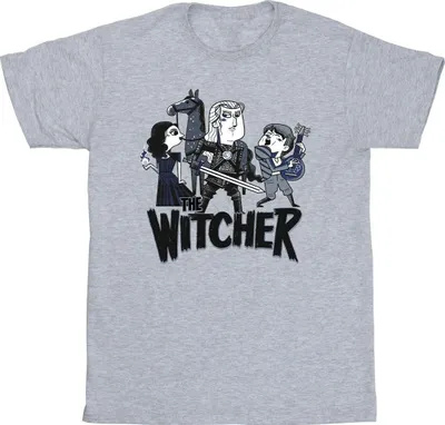 Produktbild von Netflix - "The Witcher" T-Shirt für Herren BI48363 (L) (Grau)