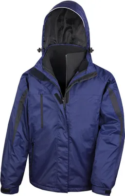 Produktbild von Result R400M | Herren 3 in 1 Softshell Journey Jacke - Farbe: Navy/Black - Größe: L