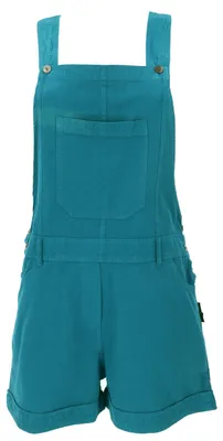Produktbild von Goa Shorts, Kurze Latzhose, Boho Latzhose - Petrol, Damen, Blau, Baumwolle, Größe: S