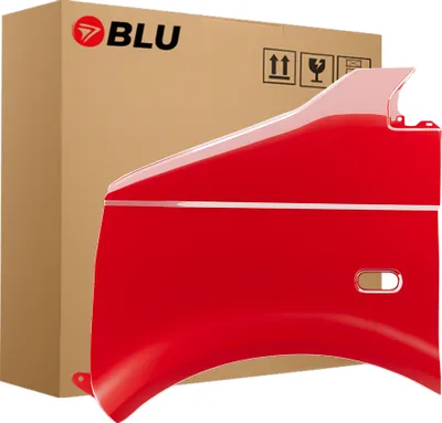 Produktbild von BLU Kotflügel Passend für VW Volkswagen Transporter T5 / Multivan LY3D Links Rot TornadoRot | 2003-2015 | Vorderseite Vorne | Lackiert | Einbaufertig