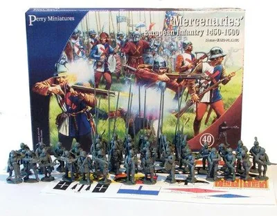 28mm Söldner Europäische Infanterie 1450-1500 – Tabletop-Miniaturen