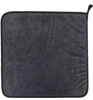 Produktbild von Mikrofaser-Auto-Reinigungstuch – Mikrofaser-Auto-Tuch – Auto-Reinigungstuch – 1 Stück – Reinigungstuch für Auto – Mikrofasertuch – Trockentuch – 40/40 cm – Grau/Schwarz – CHPN