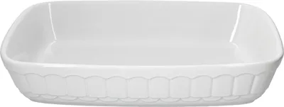 Produktbild von Auflaufform rechteckig weiß Keramik 37,5x25,3cm 3L Back-Form Ofen Bräter