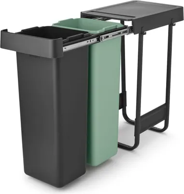 Image de Poubelle Encastrable 2 X 30 L - Sort & Go Built-in - Brabantia