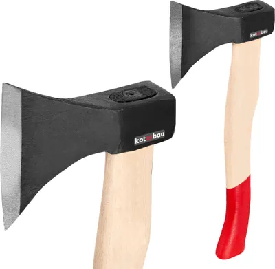 Obrázok produktu pre KOTARBAU Sekera kovaná 0,6 kg Celková dĺžka 358 mm s drevenou násadou Sekera na štiepanie dreva Štiepacia sekera Štiepacie kladivo Sekera na sekanie dreva