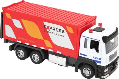 Obrázek produktu pro Kloubový nákladní automobil v měřítku 1:32, světelná hudba, 4 otevírací dveře, dopravní hračka pro děti