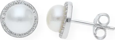 Produktbild von JuwelmaLux Ohrstecker 925 Silber mit Süßwasser-Zuchtperle JL10-06-1301