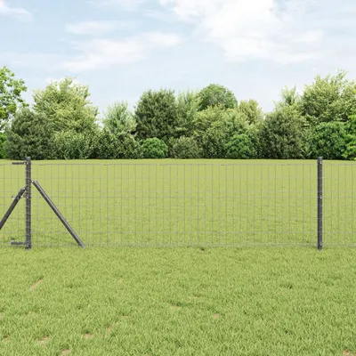 Produktbild von Eurozaun Grau 0,6 x 10 m Stahl, Drahtzäune DesignMöbel Neu