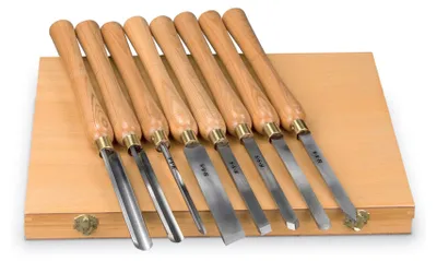 Obrázok produktu pre Holzstar Drechseleisen Set 8-tlg (Hohlbeitel Rundbeitel Drechselbeitel) 5931011