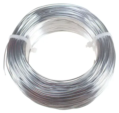 Produktbild von 120m Aluminiumdraht Ø 1mm Aludraht Basteldraht Dekodraht Schmuckdraht silber eloxiert